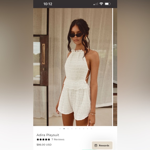 Sabo Skirt White Playsuit - Picture 1 of 6